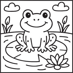 Cozy Moments Bold Line Coloring Page – Relaxing Hygge-Inspired Illustration