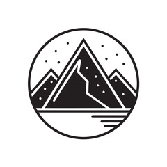 Mountain Line Art Vector