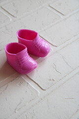 toy shoes on a white background,