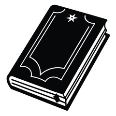 Tattoo artist element isolated tattoo book cover on white background