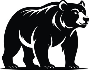 Obraz premium bear vinyl ready vector illustration