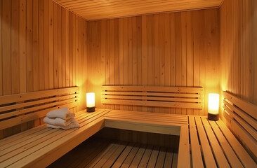 Fototapeta premium interior of sauna