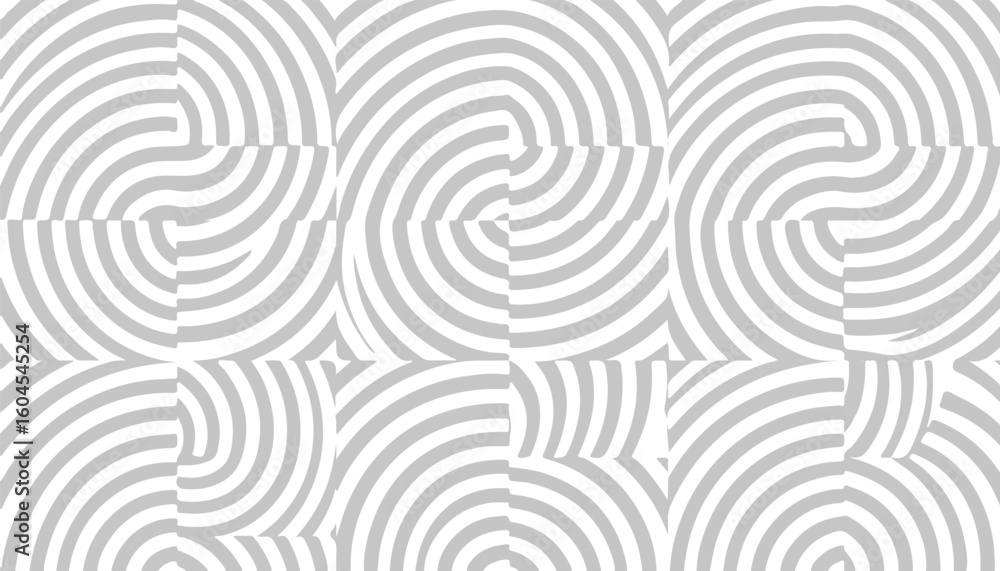 Poster abstract pattern of fingerprint swirls isolated on transparent background