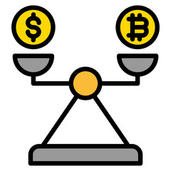 Account Balance outline color icon