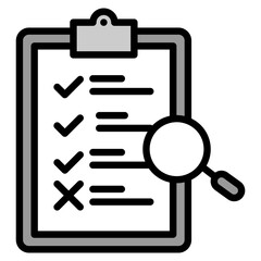 Audit Checklist outline color icon