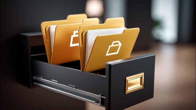 Yellow folder file folder document folder office drawer file storage organization paperwork filing system black drawer paper document workspace with