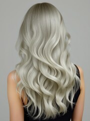 Naklejka premium Hair care, woman hair images, woman with long hair