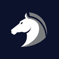 horse vector abstract modern logo