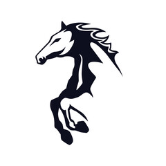 horse vector abstract modern logo