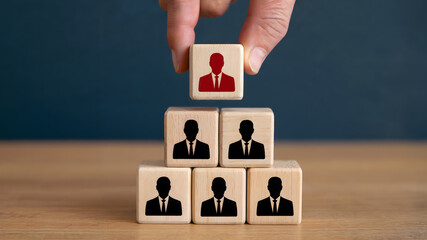 Strategic placement of top talent signifies leadership and team building success in a modern corporate hierarchy