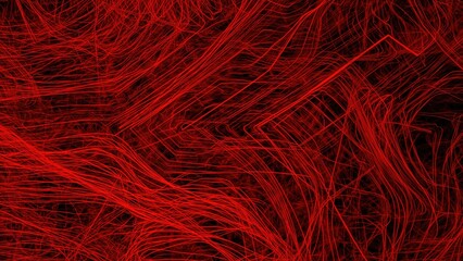 Fototapeta premium Red abstract backdrop with linear patterns