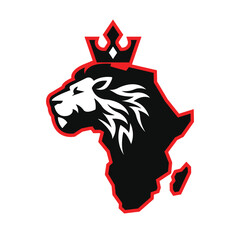 lion vector abstract modern logo