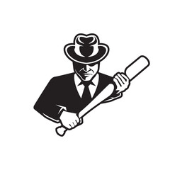 mafia vector abstract modern logo