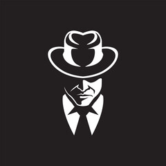 mafia vector abstract modern logo