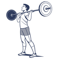 man lifting dumbbell