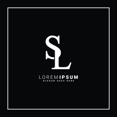 Initial SL Vector Logo - Elegant Monogram Template for letter S and L for your Business