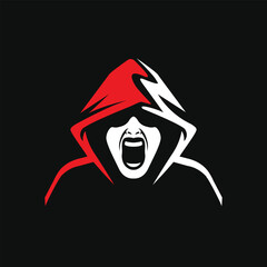 screaming vector abstract modern logo