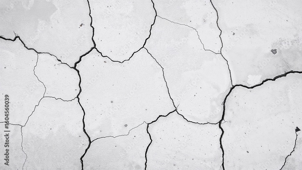 Poster rough and uneven cement surface with visible cracks and distressed texture