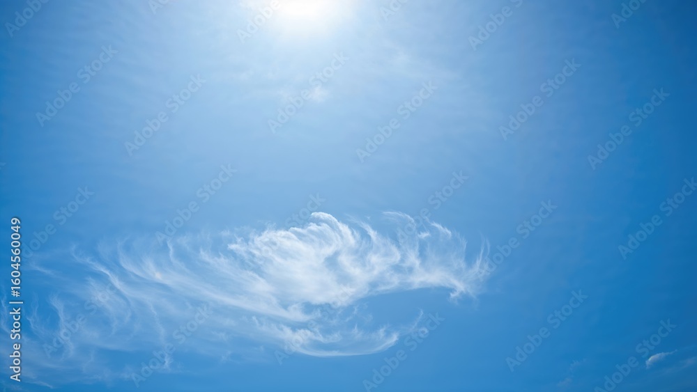 Poster bright gradient sky creating a refreshing visual experience