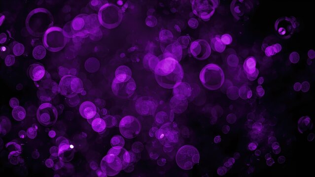 Holiday-themed background featuring purple bokeh circles in an abstract style