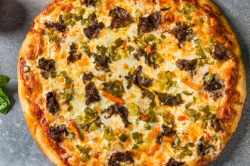 Chicago Homemade Italian Beef Pizza