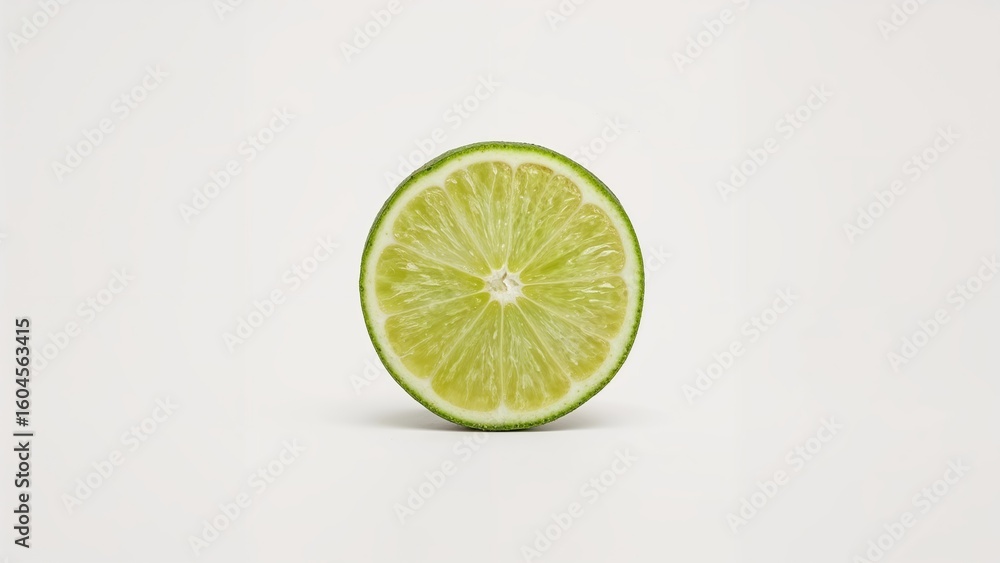 Poster a lime segment with a small cut