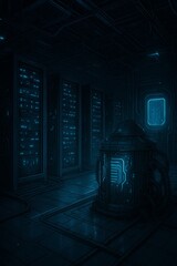 Modern AI Server Room