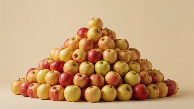 A mound of flavorful, newly harvested apples