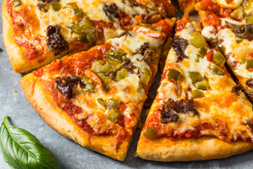 Chicago Homemade Italian Beef Pizza