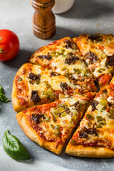 Chicago Homemade Italian Beef Pizza