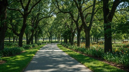Fototapeta premium A calm environment perfect for walking