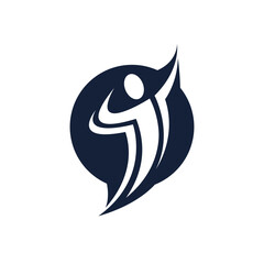 winner vector abstract modern logo