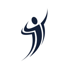 winner vector abstract modern logo