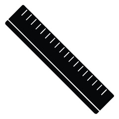 Interior designer element isolated architect s scale ruler on white backgrou