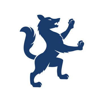 wolf vector abstract modern logo