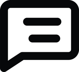 Bold Speech Bubble Message Illustration