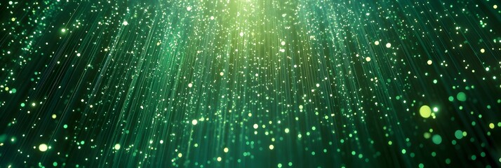 Dark shiny green glitter background.