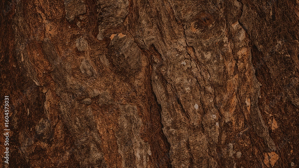 Poster abstract natural texture of tree bark with lines and patterns