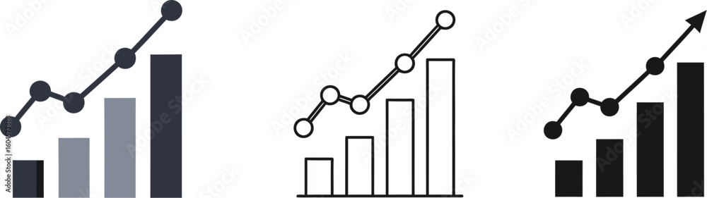 Poster understanding bar graph charts: analysis of trends, data visualization, and statistical representati