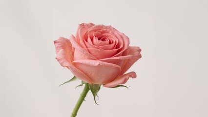 Fototapeta premium Macro shot capturing the elegance of a rosy flower