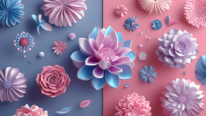 High definition, commercially valuable, expertly composed digital floral wallpaper images, featuring stunning and visually appealing designs, with vibrant colors, intricate details, and a harmonious b