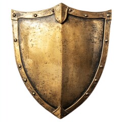 Antique medieval brass shield