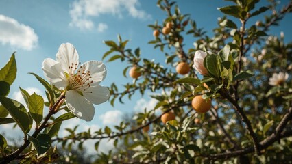 Obraz premium Apricot flower blooms