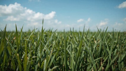Obraz premium Backdrop of lush green grass