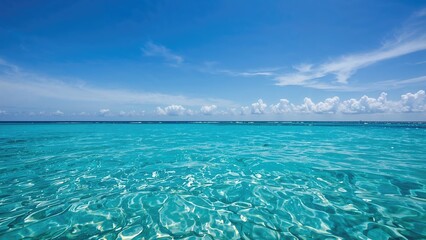Obraz premium Tranquil Azure Waters Under Sunny Skies