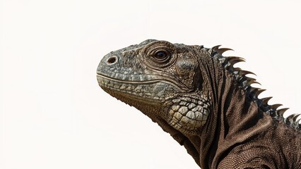 Obraz premium Zoomed-in profile shot of a Komodo dragon