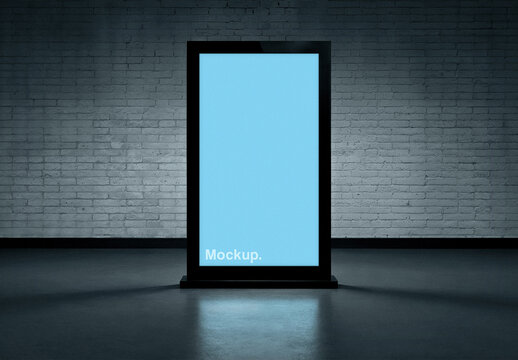 Digital Signage Screen Mockup