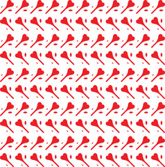 heart candy seamless pattern illustration. Cute love quote hearts background print. Valentine's day holiday backdrop texture