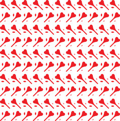 heart candy seamless pattern illustration. Cute love quote hearts background print. Valentine's day holiday backdrop texture