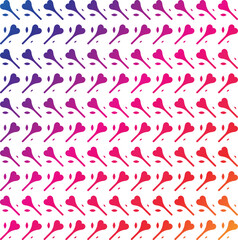 heart candy seamless pattern illustration. Cute love quote hearts background print. Valentine's day holiday backdrop texture